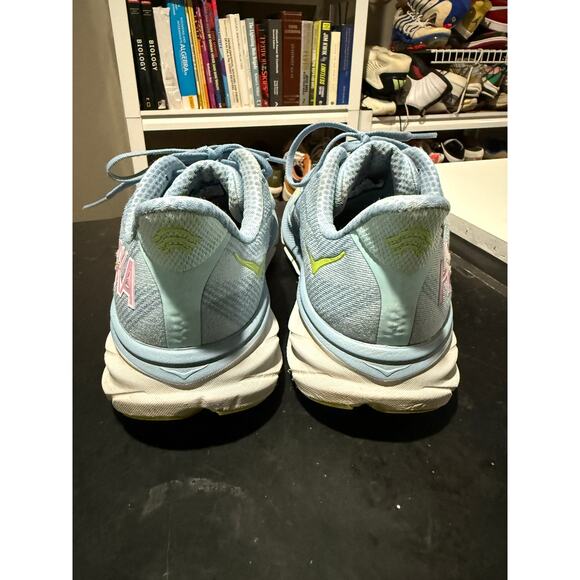Hoka One One Women's Clifton 9 Blue Green Pink size 10 - Picture 4 of 8